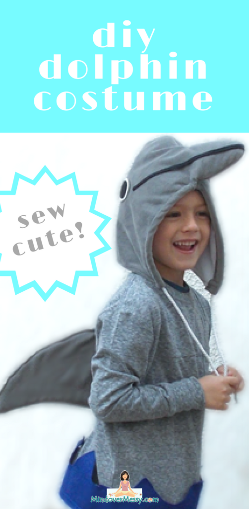 DIY dolphin costume