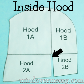 Inside hood
