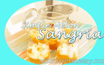 No Sugar Added White Wine Melon Sangria with a Twist