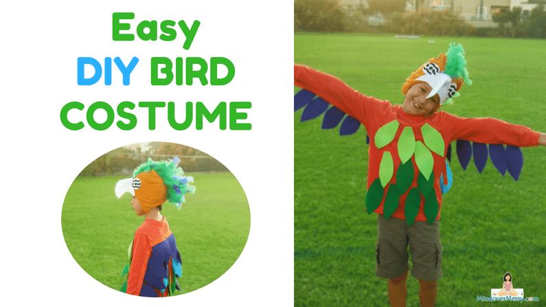 DIY Bird Costume – No Sewing Machine Needed!