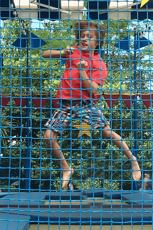 trampoline tibidabo amusement park